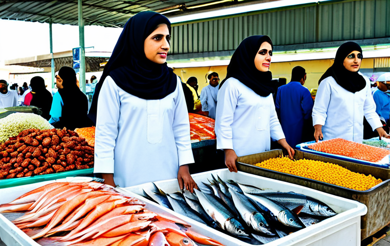 바레인의 전통 낚시 기술 - Traditional Net Fishing**

"Bahraini fisherman casting a net from a small wooden boat at sunrise, fu...