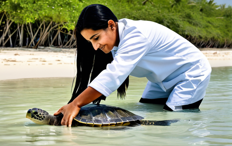 바레인의 해양 보호 정책 - **

"A group of tourists snorkeling in clear turquoise waters near a vibrant coral reef in Bahrain. ...