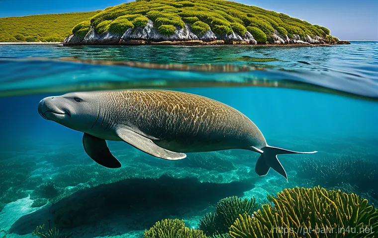 바레인의 해양 동물 보호구역 - ### Image Prompt 1: Hawar Islands Serenity