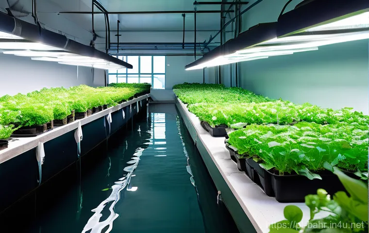 바레인의 농업 기술 - **Prompt 1: Futuristic Vertical Farm in Bahrain**
    "A stunning, brightly lit indoor vertical farm...