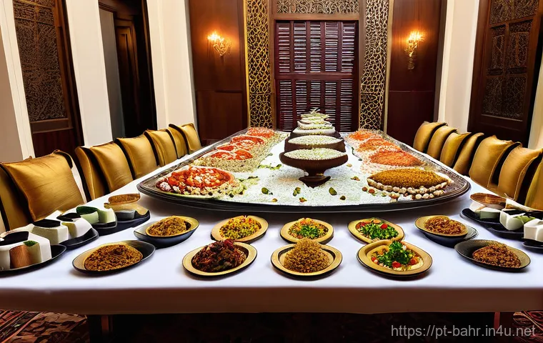 바레인의 전통 결혼 문화 - **Prompt 2: Grand Wedding Dance**
"A vibrant scene unfolds in a lavish Bahraini wedding hall, fi... 바레인의 전통 결혼 문화 - **Prompt 2: Grand Wedding Dance**
"A vibrant scene unfolds in a lavish Bahraini wedding hall, fi...